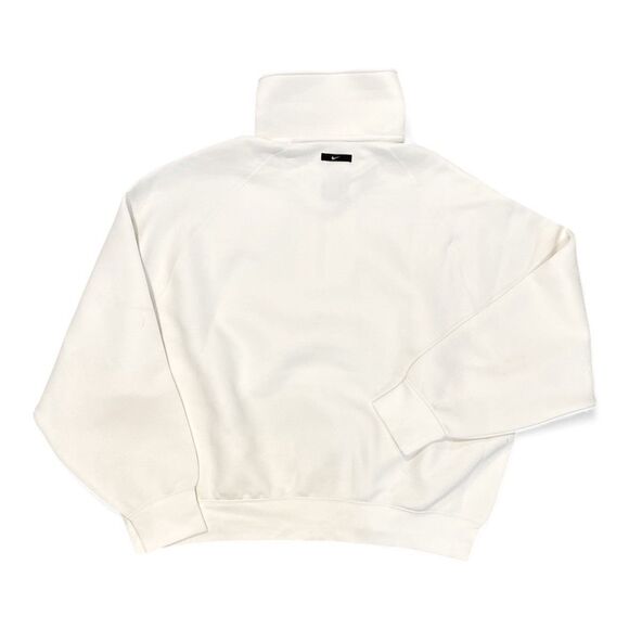 Nike Tech Fleece Reimagined Mens Size L 1/4 Zip Sweatshirt Sail Off White NEW - Picture 2 of 8